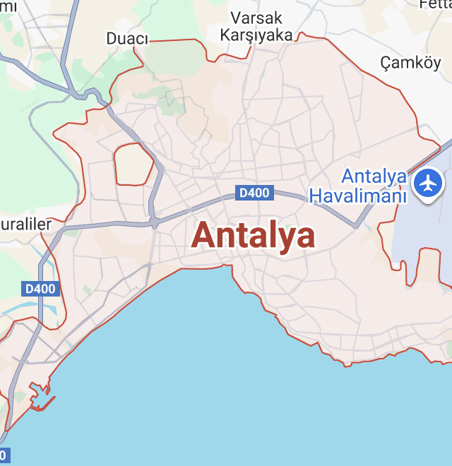 Antalya haritası ve konum bilgisi